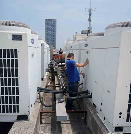 紫金中央空调制热和不制冷系统维修方法